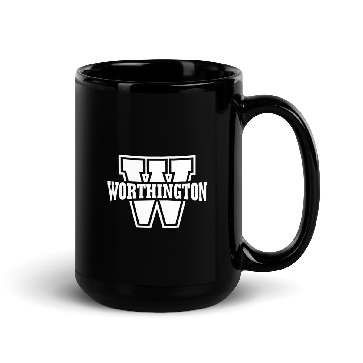 Worthington Black Glossy Mug
